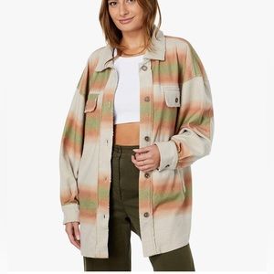 Free People Multicolor Striped Jacket